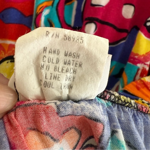 Clio II Multicolor Vintage Colorful  Midi Swing Skirt Size 1X - Picture 4 of 5